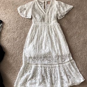 White lace dress